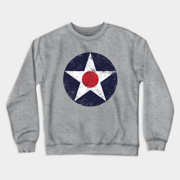 US Army Air Corps USAAC Roundel Crewneck Sweatshirt by 909 Apparel